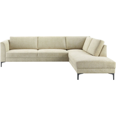 Hoekbank rechts Gulnare beige basic comfort