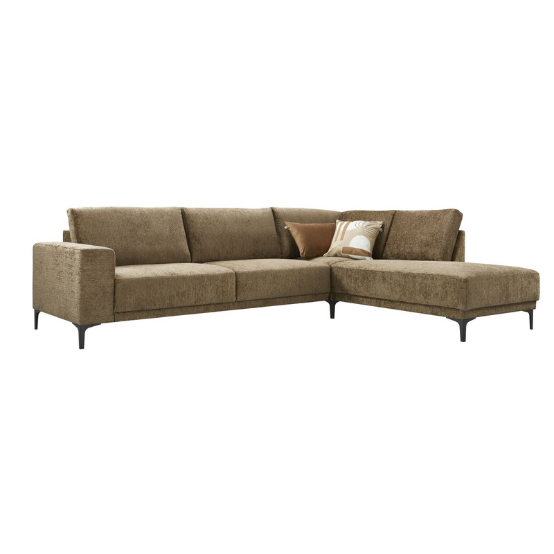 Hoekbank Clanton bruin premium comfort