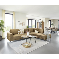 Hoekbank Clanton bruin premium comfort