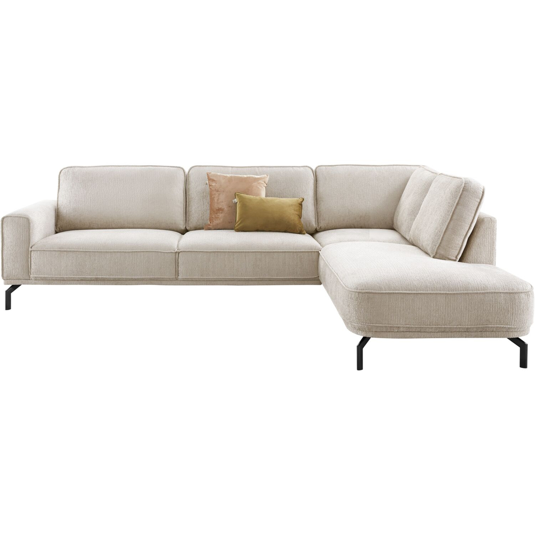 Hoekbank rechts Loretio beige premium comfort