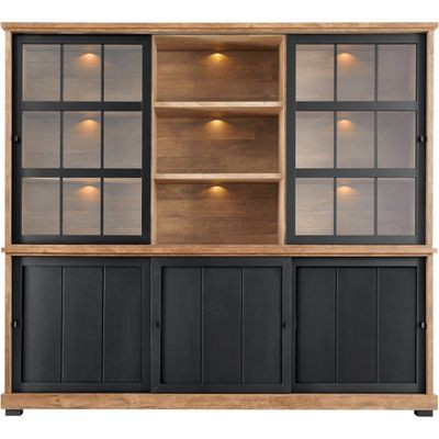 Vitrinekast Ladonia 210x233x50 cm