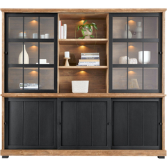 Vitrinekast Ladonia 210x233x50 cm