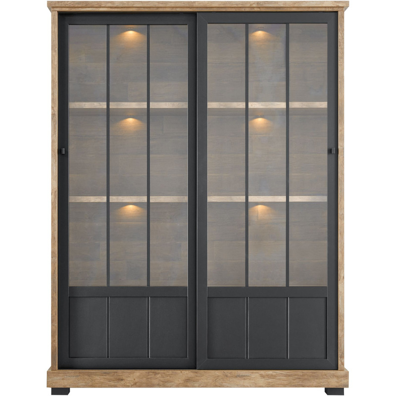 Vitrinekast Ladonia 188x143x50 cm