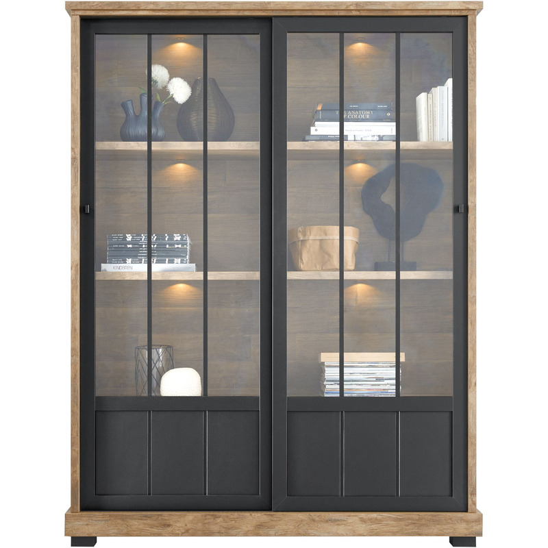 Vitrinekast Ladonia 188x143x50 cm
