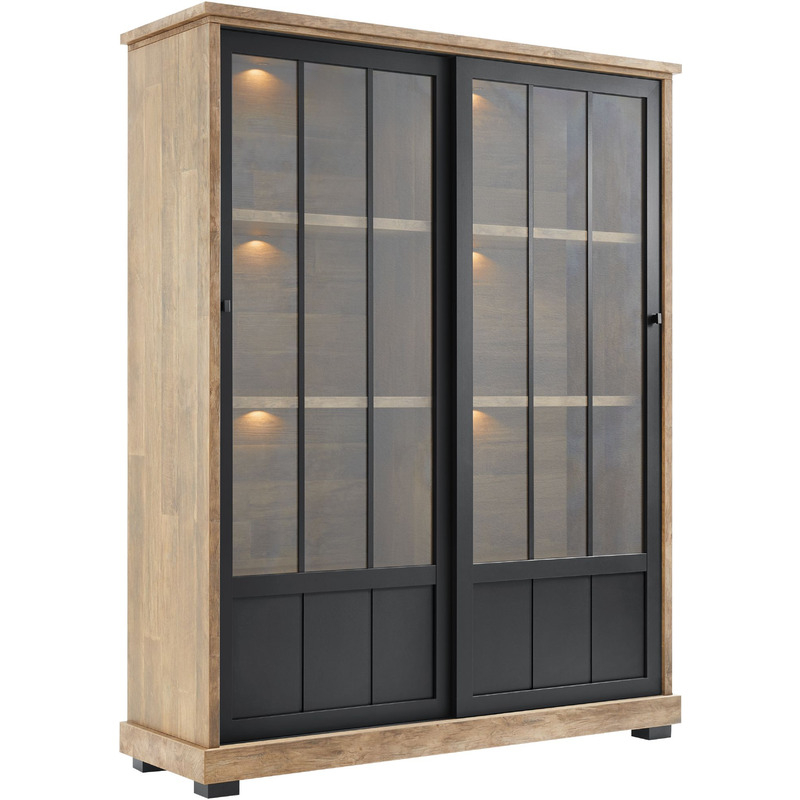 Vitrinekast Ladonia 188x143x50 cm