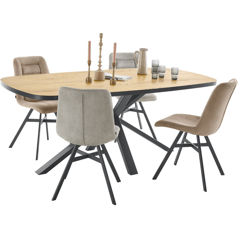 Eettafel Caltana 220x100 cm Deens ovaal