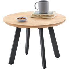 Bijzettafel Widnes eikenhout 50 cm rond