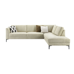Hoekbank rechts Gulnare beige premium comfort