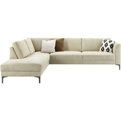 Hoekbank links Gulnare beige basic comfort