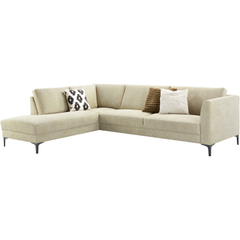Hoekbank links Gulnare beige basic comfort