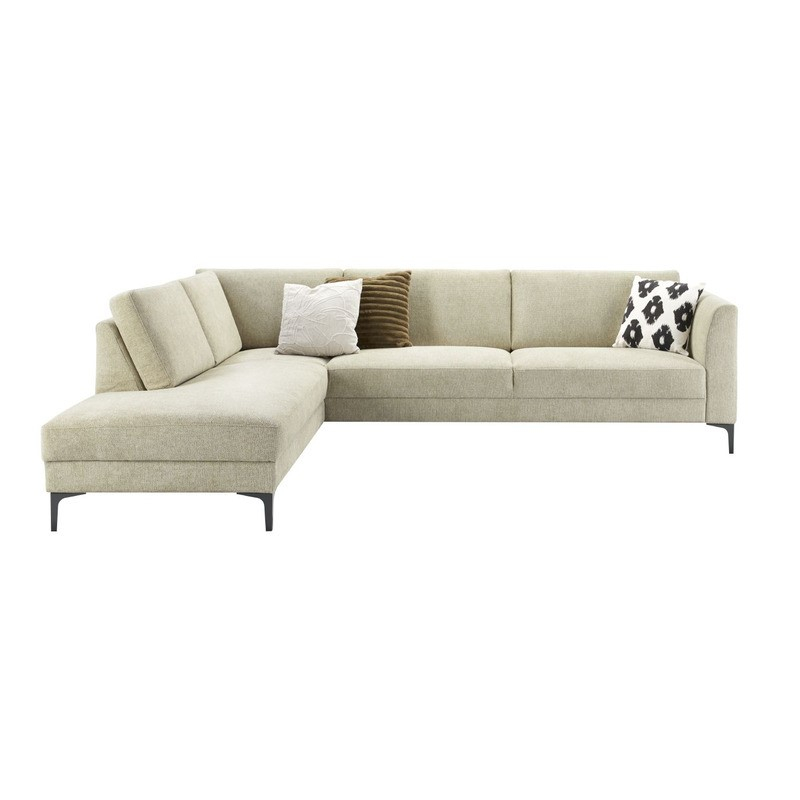 Hoekbank links Gulnare beige premium comfort