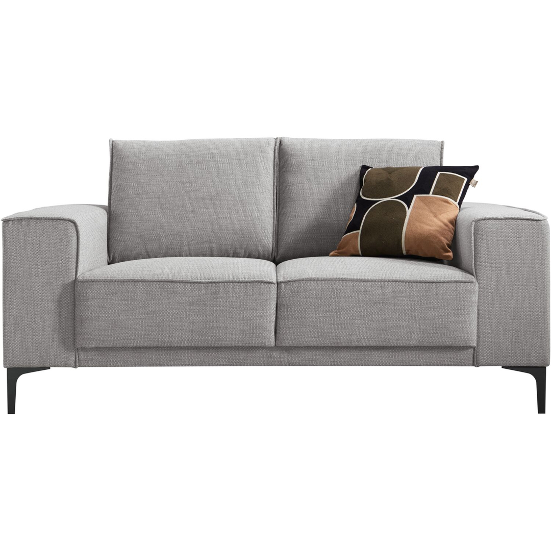 2 zitsbank Calira grijs basic comfort