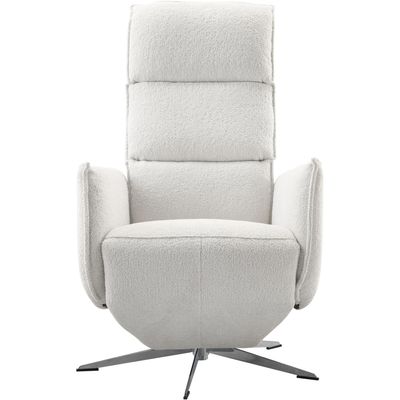 Relaxfauteuil Moio verstelbare rug en voetensteun M lichtgrijs