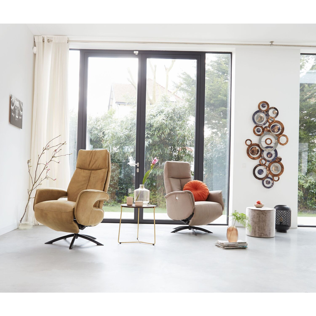 Relaxfauteuil Balfour small microleder cognac