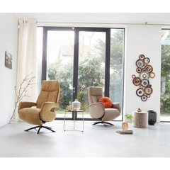 Relaxfauteuil Balfour small microleder cognac