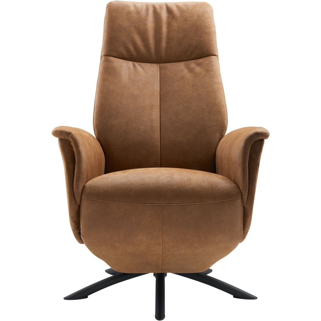 Relaxfauteuil Benoni large microleder bruin
