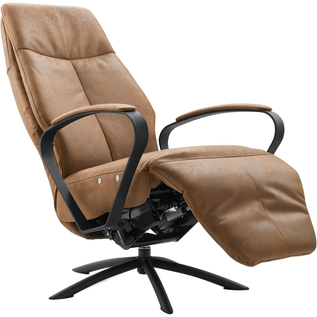Relaxfauteuil Beltra elektrisch small microleder bruin