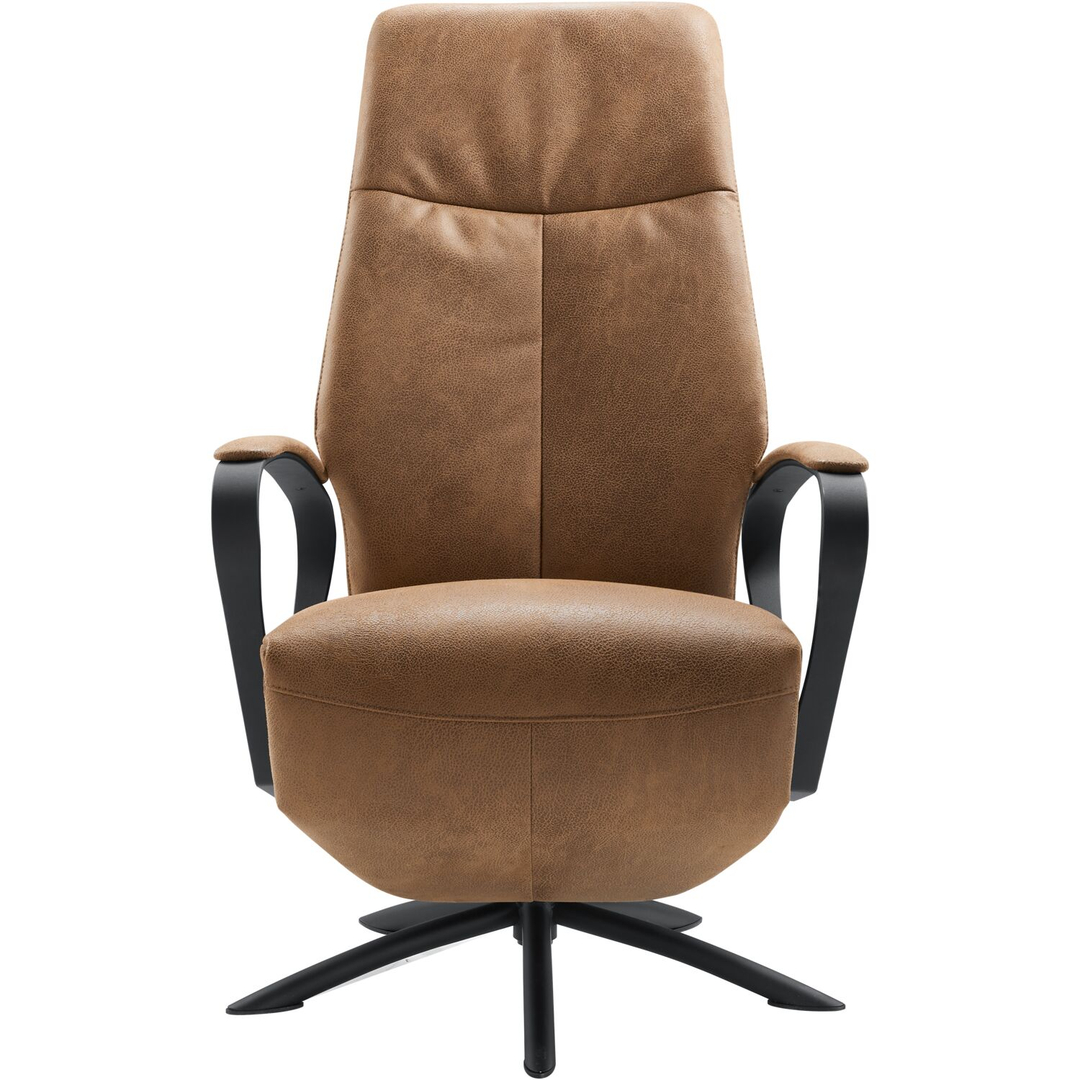 Relaxfauteuil Beltra elektrisch large microleder bruin