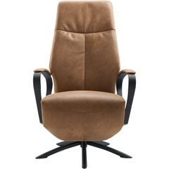 Relaxfauteuil Beltra elektrisch large microleder bruin
