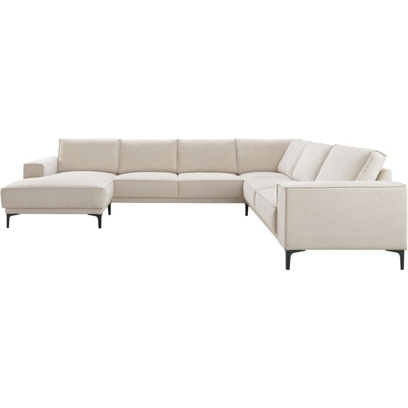 Hoekbank rechts Calira beige premium comfort