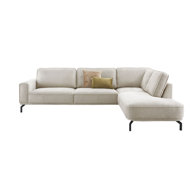 Hoekbank rechts Loretio beige basic comfort