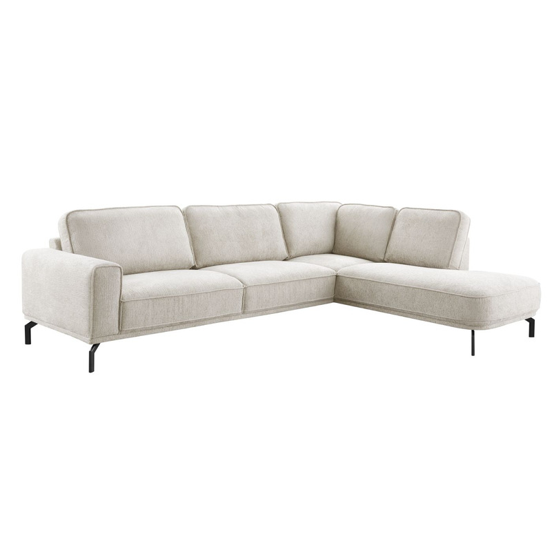 Hoekbank rechts Loretio beige basic comfort