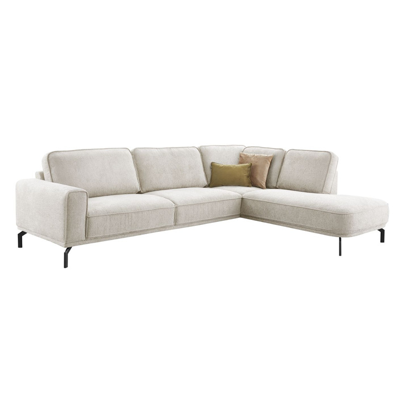 Hoekbank rechts Loretio beige basic comfort
