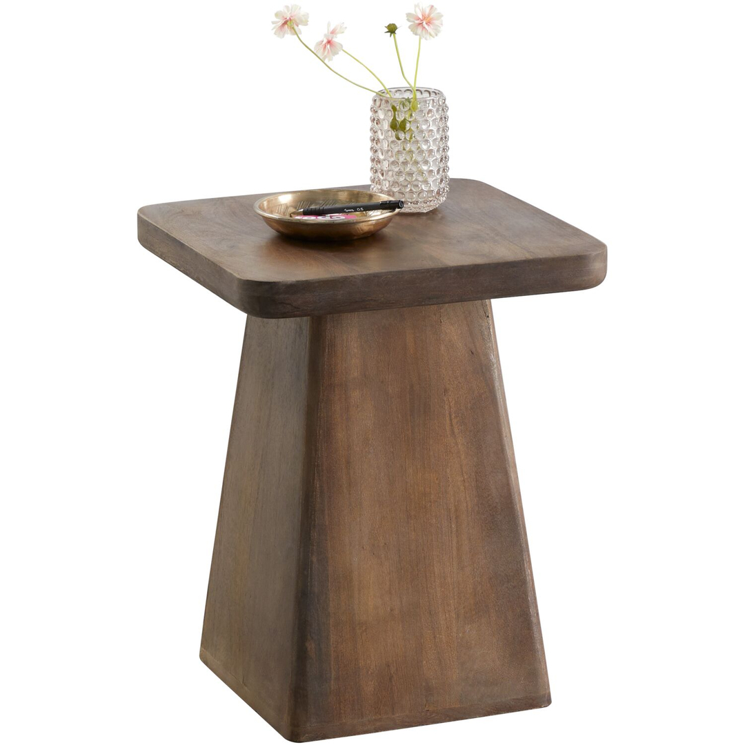 Bijzettafel Barru mangohout 40 cm vierkant