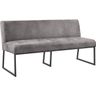 Eetkamerbank Thurso 170 cm microleder grijs