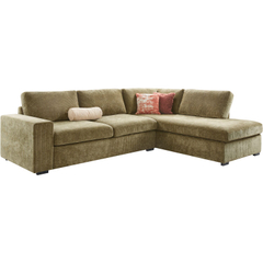 Hoekbank rechts Yukom groen premium comfort