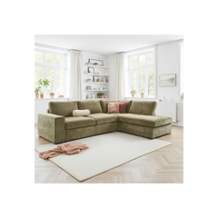 Hoekbank rechts Yukom groen premium comfort
