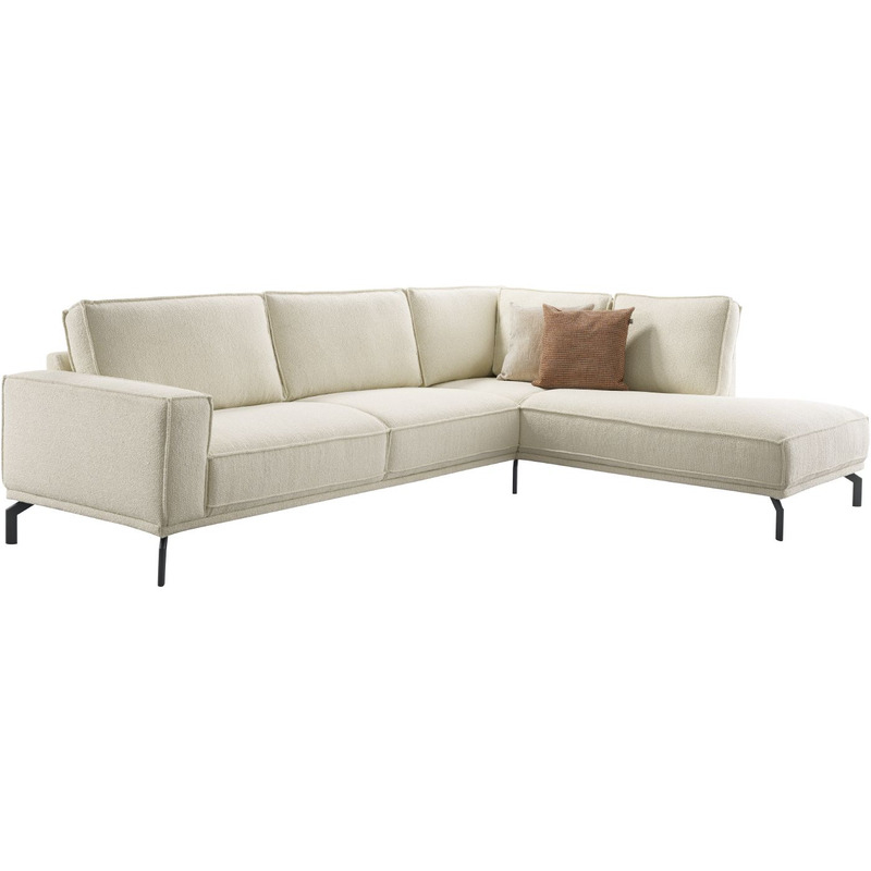 Hoekbank rechts Alburg beige premium comfort