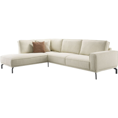 Hoekbank links Alburg beige premium comfort