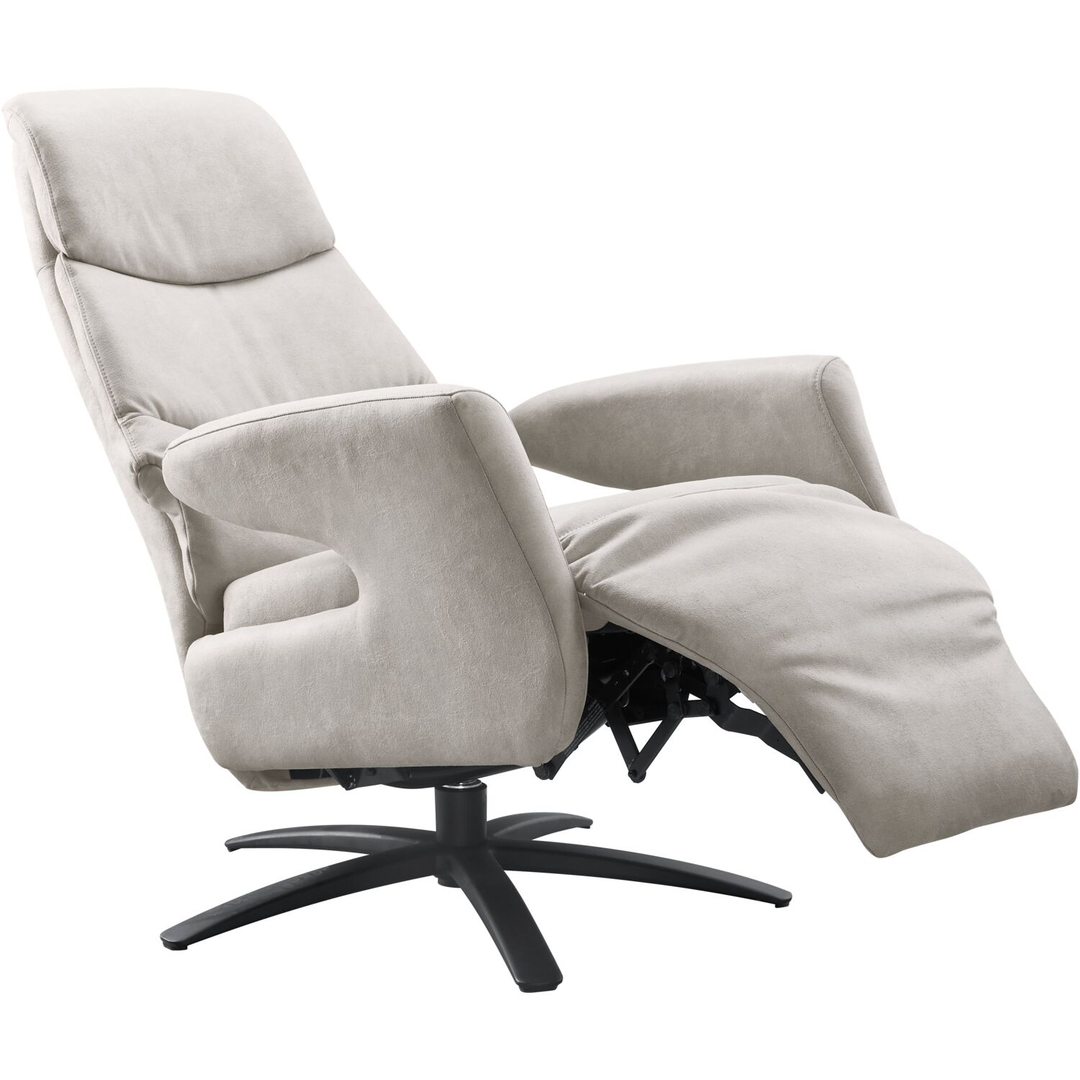 Relaxfauteuil Tolgia large microleder grijs