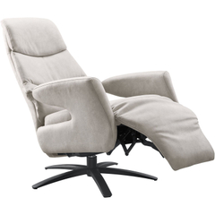 Relaxfauteuil Tolgia large microleder grijs