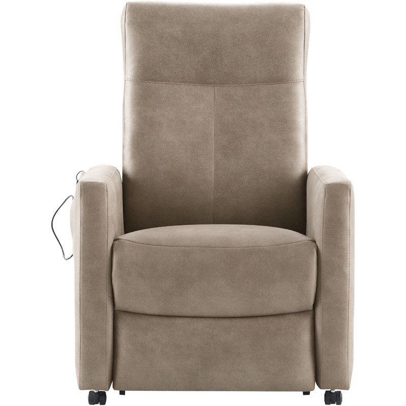 Sta-op-stoel Novie elektrisch microleder taupe