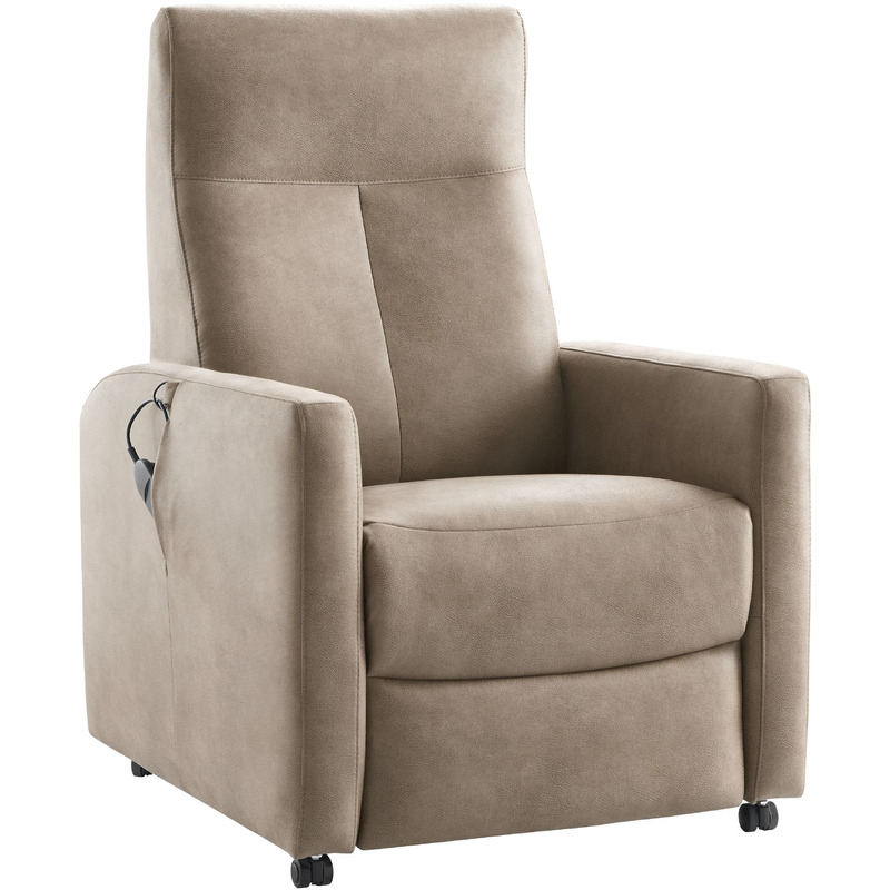 Sta-op-stoel Novie elektrisch microleder taupe