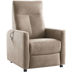 Sta-op-stoel Novie elektrisch microleder taupe