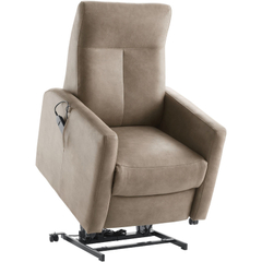 Sta-op-stoel Novie elektrisch microleder taupe