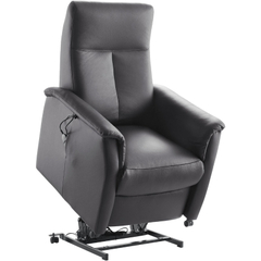 Sta-op-stoel Waver elektrisch large zwart leer