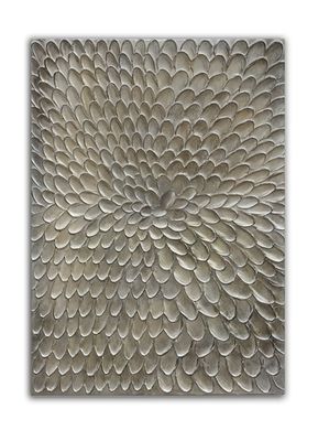 Wandornament Pictura 60x80 cm rechthoekig grijs
