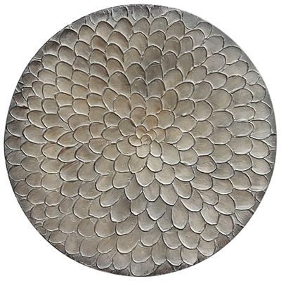 Wandornament Pictura 100 cm rond grijs