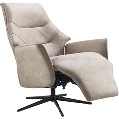 Relaxfauteuil Clay small microleder taupe
