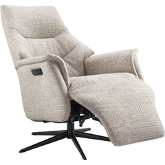 Relaxfauteuil Sanborn elektrisch medium beige