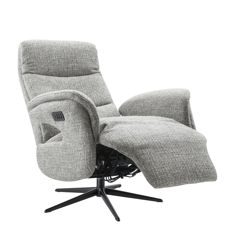 Relaxfauteuil Haslet elektrisch small grijs
