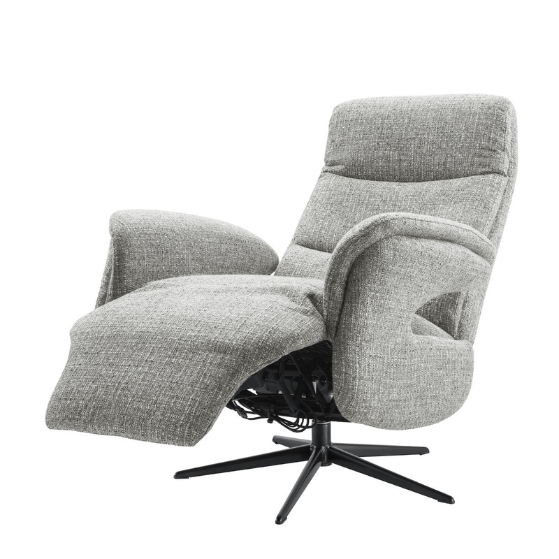 Relaxfauteuil Haslet elektrisch small grijs