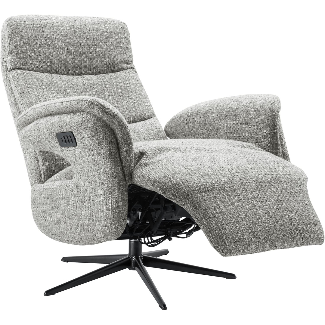 Relaxfauteuil Haslet elektrisch small grijs