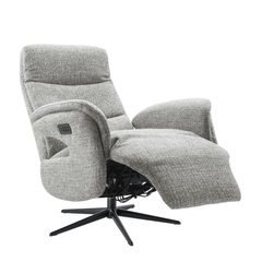 Relaxfauteuil Haslet elektrisch large grijs