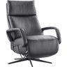 Relaxfauteuil Orona small zwart leer