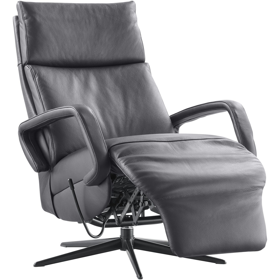 Relaxfauteuil Orona small zwart leer